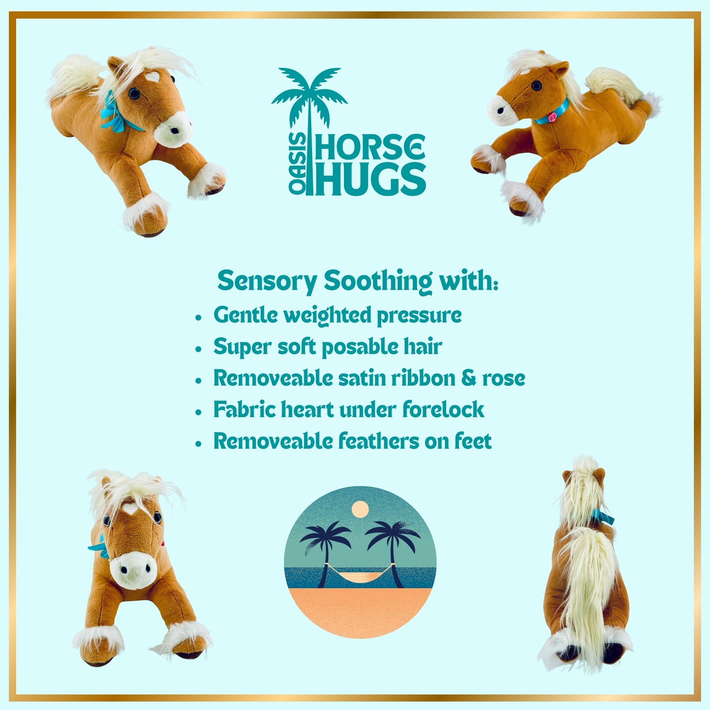 Calming Weighted Sensory Plush Horse