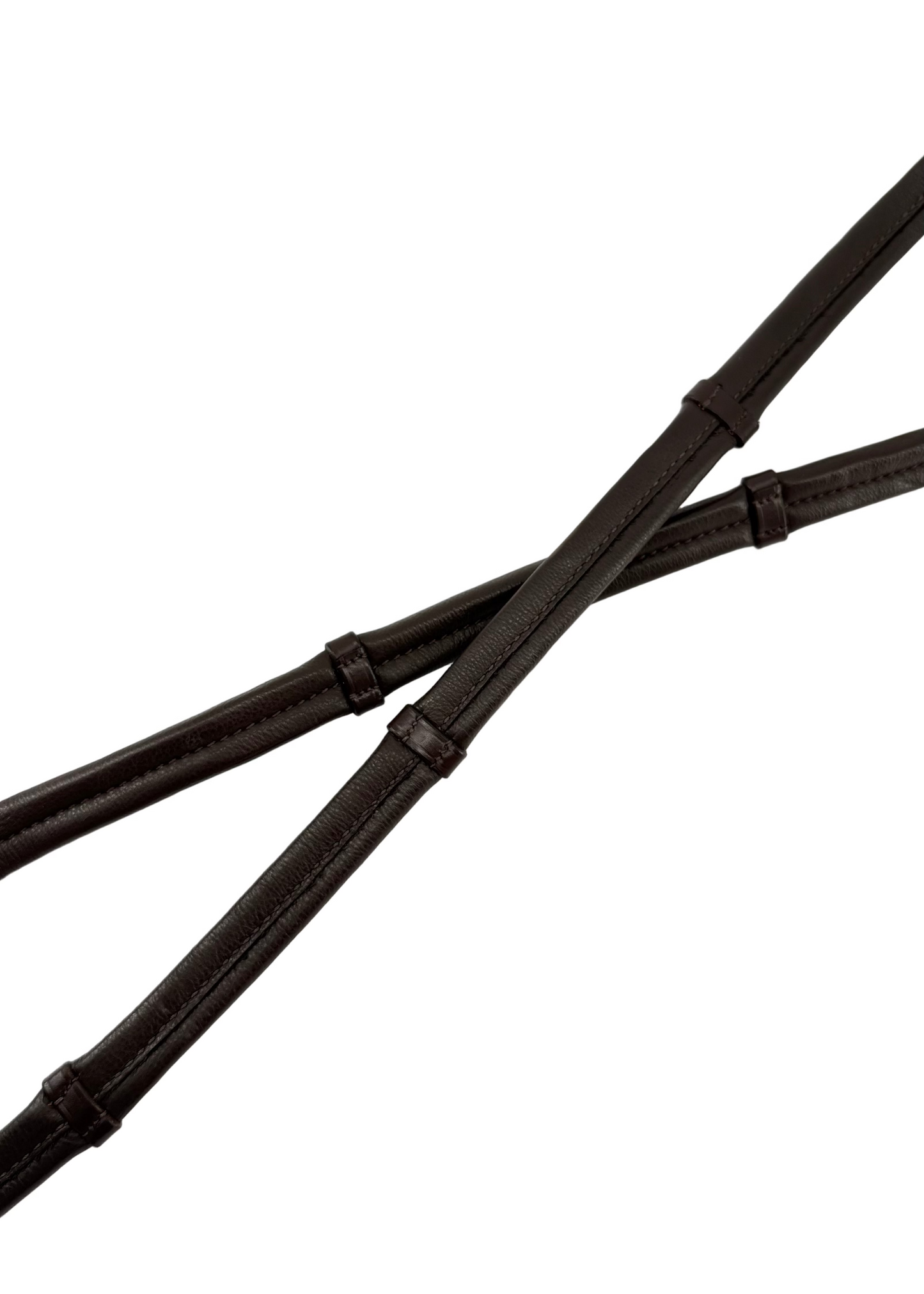Soft Gel Padded Reins - Brown Leather