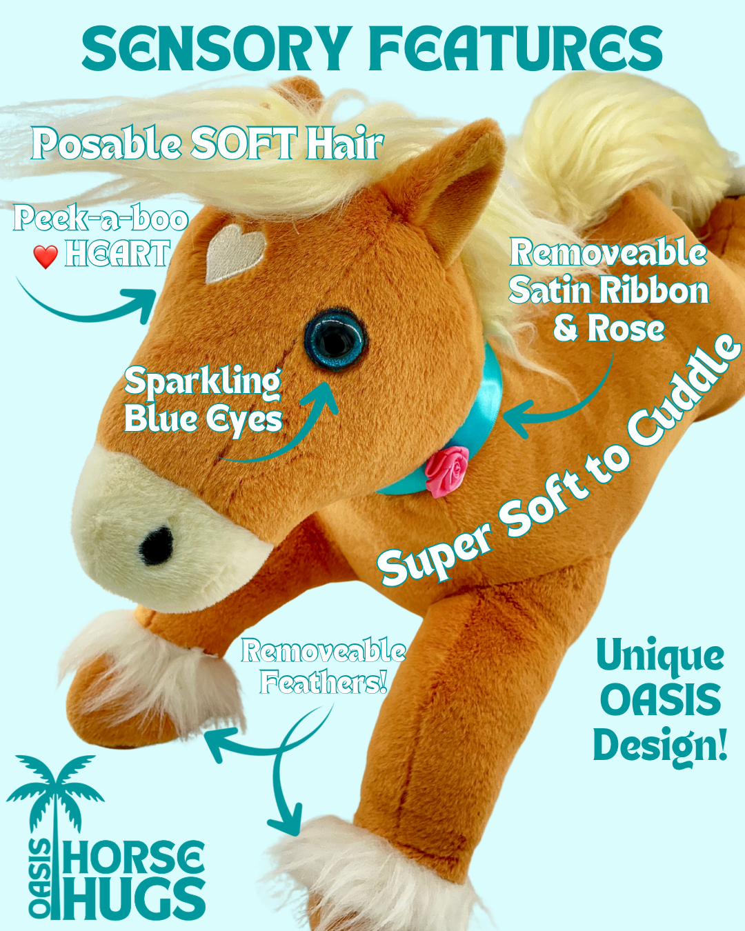 Calming Weighted Sensory Plush Horse