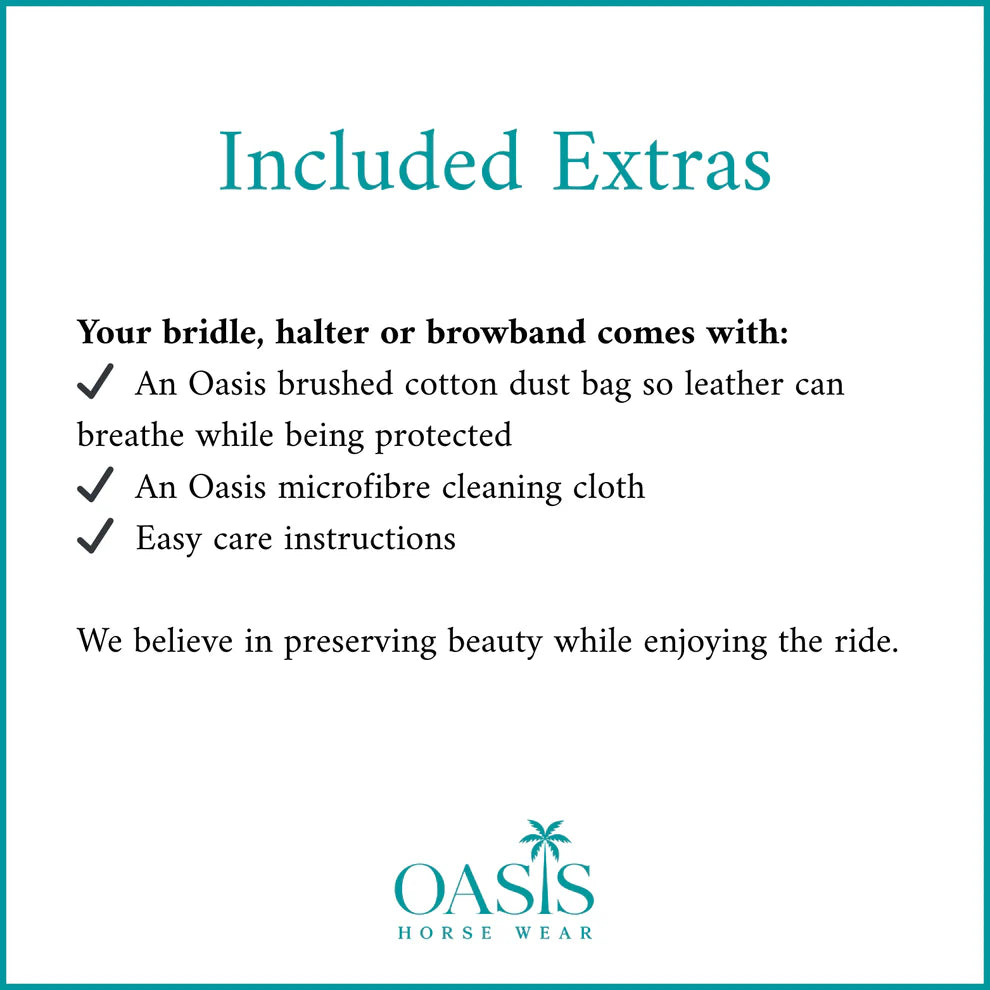 AURORA BOREALIS Crystal Bridle - Brown Leather