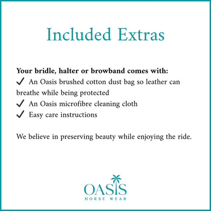 AURORA BOREALIS Crystal Bridle - Brown Leather